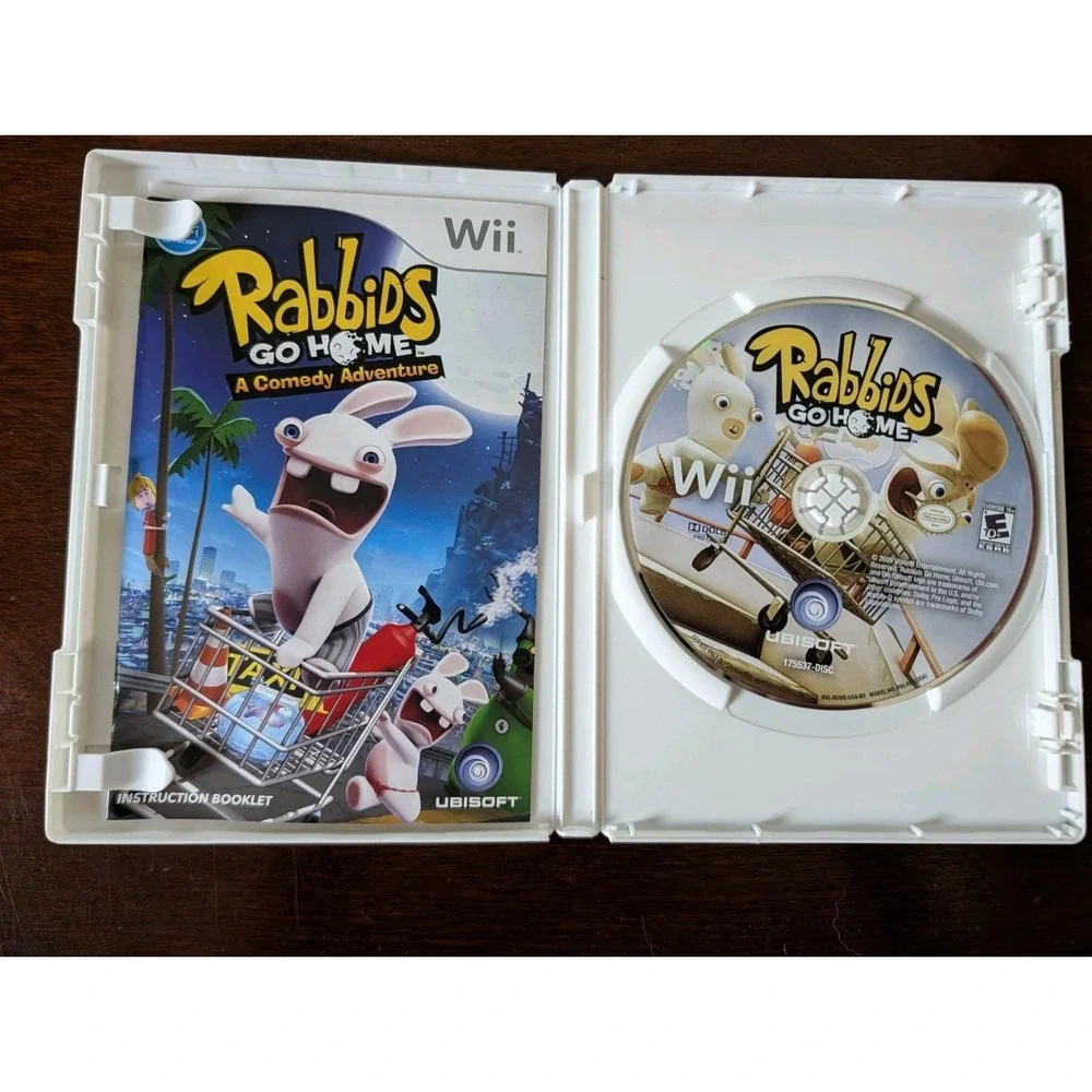 Rabbids Go Home (Nintendo Wii, 2009) Complete CIB - Tested & Working